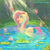 Size: 3000x3000 | Tagged: safe, artist:bubblepurity, fluttershy, butterfly, frog, pegasus, pony, g4, behaving like a bird, cattails, colored sketch, crepuscular rays, cute, daaaaaaaaaaaw, everfree forest, female, flower, flutterbird, high res, lilypad, looking at something, looking up, lotus (flower), mare, open mouth, open smile, outdoors, partially open wings, partially submerged, pond, reeds, shyabetes, sketch, smiling, solo, spread wings, sunlight, water, wet, wet mane, wings