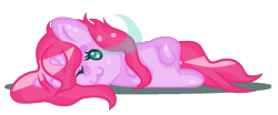 Size: 1097x457 | Tagged: safe, artist:aonairfaol, oc, oc only, pony, unicorn, base used, chibi, one eye closed, simple background, smiling, sombra eyes, transparent background, wink