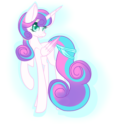 Size: 1508x1616 | Tagged: safe, artist:aonairfaol, princess flurry heart, alicorn, pony, g4, base used, big ears, eyelashes, female, horn, lanky, long legs, looking back, mare, raised hoof, simple background, skinny, smiling, tall, thin, transparent background, wings