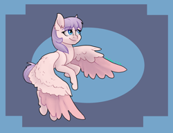 Size: 2200x1700 | Tagged: safe, artist:joan-grace, oc, oc only, pegasus, pony, abstract background, female, flying, mare, pegasus oc, solo, wings