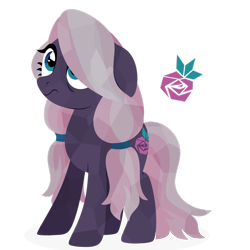 Size: 1920x1920 | Tagged: safe, artist:kabuvee, oc, oc only, crystal pony, pony, female, floppy ears, mare, simple background, solo, transparent background