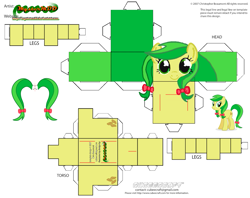 Size: 1125x889 | Tagged: safe, apple fritter, earth pony, pony, g4, apple family member, craft, cubeecraft, papercraft