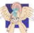 Size: 657x626 | Tagged: safe, artist:lulubell, oc, oc only, oc:lulubell, alicorn, pony, alicorn oc, alicornified, evil, evil smile, grin, horn, race swap, smiling, solo, wings