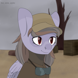 Size: 3000x3000 | Tagged: safe, artist:buy_some_apples, oc, oc only, pegasus, pony, fallout equestria, cap, hat, high res