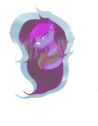 Size: 1345x1725 | Tagged: safe, artist:aonairfaol, oc, oc only, earth pony, pony, bandaid, bandaid on nose, bust, earth pony oc, simple background, solo, transparent background
