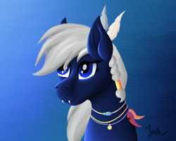 Size: 2500x2000 | Tagged: safe, artist:diamond06mlp, oc, oc only, earth pony, pony, braid, bust, female, gradient background, high res, mare, signature, solo