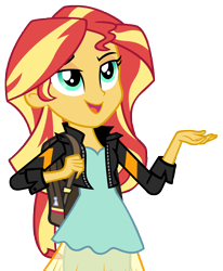 Size: 7080x8591 | Tagged: safe, artist:andoanimalia, sunset shimmer, equestria girls, g4, my little pony equestria girls: friendship games, absurd resolution, female, lidded eyes, open mouth, open smile, simple background, smiling, solo, transparent background, vector