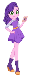 Size: 688x1700 | Tagged: safe, artist:azuventum, pipp petals, equestria girls, g4, g5, cellphone, equestria girls-ified, female, g5 to equestria girls, g5 to g4, generation leap, green eyes, phone, simple background, skinny pipp, solo, standing, transparent background