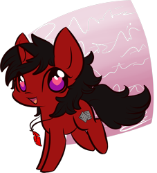 Size: 1517x1672 | Tagged: safe, artist:piichu-pi, oc, oc only, oc:lost letters, pony, unicorn, chibi, female, heart eyes, horn, mare, open mouth, solo, unicorn oc, wingding eyes