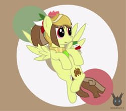 Size: 1418x1241 | Tagged: safe, artist:wheatley r.h., derpibooru exclusive, oc, oc only, oc:tailcoatl, pegasus, pony, female, flying, happy, mare, mexican flag, mexico, mouth hold, nation ponies, ponified, september 16th, simple background, smiling, solo, spread wings, vector, watermark, wings