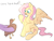 Size: 1186x908 | Tagged: safe, artist:vetta, fluttershy, twilight sparkle, bird, duck, pegasus, pony, g4, blushing, chest fluff, cute, dialogue, female, hoof hold, mare, offscreen character, op, opbetes, open mouth, shyabetes, simple background, sitting, spread wings, talking, white background, wings