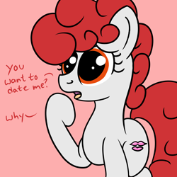 Size: 2000x2000 | Tagged: safe, artist:dafiltafish, oc, oc only, oc:clair, earth pony, pony, high res, solo, text