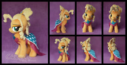 Size: 3018x1561 | Tagged: safe, artist:chibi-pets, applejack, earth pony, pony, g4, applejewel, irl, photo, plushie, solo