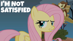 Size: 1280x720 | Tagged: safe, edit, edited screencap, editor:quoterific, screencap, fluttershy, pegasus, pony, g4, putting your hoof down, season 2, butt, dissatisfied, female, flutterbutt, fluttershy is not amused, gritted teeth, mare, plot, solo, teeth, unamused