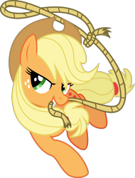 Size: 6000x7884 | Tagged: safe, artist:twilirity, artist:yanoda, applejack, earth pony, pony, fighting is magic, g4, .svg available, absurd resolution, applejack's hat, community related, cowboy hat, cutie mark, female, freckles, hat, lasso, main menu, mare, mouth hold, pose, rope, simple background, solo, stetson, transparent background, vector