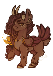 Size: 1792x2550 | Tagged: safe, artist:bumblebeesandroses, artist:bumblehavenart, oc, oc only, oc:bumblehoof, deer, deer pony, hybrid, original species, peryton, pony, female, folded wings, lineart, simple background, solo, transparent background, wings