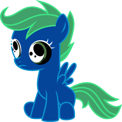 Size: 1920x1926 | Tagged: safe, scootaloo, pegasus, pony, g4, inverted colors, simple background, sitting, solo, transparent background