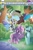 Size: 1186x1800 | Tagged: safe, artist:agnes garbowska, idw, black belle, discord, shadow storm, trixie, violet shiver, zecora, draconequus, pony, unicorn, zebra, g4, generations #3, my little pony: generations, spoiler:comic, cover, female, male, mare