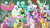 Size: 2623x1476 | Tagged: safe, artist:azgchip, amethyst star, apple strudely, berry punch, berryshine, bon bon, candy apples, carrot top, cheerilee, cherry berry, cloud kicker, cocoa caliente, daisy, derpy hooves, dust devil, flitter, flower wishes, fresh coat, golden harvest, lemon hearts, lightning bolt, lily, lily valley, linky, lyra heartstrings, minty (g4), minuette, nurse redheart, octavia melody, rainbowshine, roseluck, sassaflash, sea swirl, seafoam, shoeshine, silver spanner, silverspeed, sparkler, spring melody, sprinkle medley, sweetie drops, twinkleshine, vapor trail, white lightning, oc, oc:anon, oc:anon stallion, earth pony, pegasus, pony, unicorn, g4, :i, :o, alarm, alcohol, anon pony, apple family member, apron, background pony, bag, baking tray, barrel, basket, bipedal, bipedal leaning, blue socks, blushing, book, both cutie marks, bow, braid, bread, brush, brushing, butt, carrot, cart, clapping, clipboard, clothes, cloud, colored background, comic sans, cookie, crossed legs, cutie mark, digital art, eyes closed, female, flower, flower in hair, flying, folded wings, food, goggles, grin, guitar, hair bow, hair bun, hat, hoof hold, hot air balloon, ladder, leaning, lying down, lying on a cloud, magic, magic aura, male, mare, medkit, mission impossible, mouth hold, musical instrument, neck nuzzle, nuzzling, on a cloud, open mouth, paint, paint on fur, paint roller, paper, peanut butter, pineapple, plot, portal, poster, prehensile tail, pushing, rappelling, rear view, rope, rose, rubble, saddle bag, scarf, scrunchy face, sheepish grin, sitting, smiling, snowpity, socks, spread wings, stallion, standing, surrounded by mares, tail, tail hold, telekinesis, twinkling balloon, violin, walking, wall of tags, waving, wine, wings, wire cutter, wonder bread