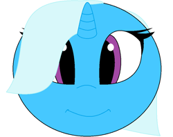 Size: 884x695 | Tagged: safe, artist:animeartistmii, trixie, pony, unicorn, g4, ball, female, mare, morph ball, simple background, solo, trixieball, white background