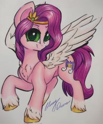 Size: 1695x2048 | Tagged: safe, artist:gleamydreams, pipp petals, pegasus, pony, g5, adorapipp, concave belly, cute, slender, thin