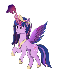 Size: 2000x2501 | Tagged: safe, artist:autumnsfur, part of a set, twilight sparkle, alicorn, pony, g4, g5, crown, g4 to g5, high res, hoof shoes, jewelry, peytral, regalia, simple background, solo, transparent background, twilight sparkle (alicorn)