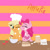 Size: 1280x1280 | Tagged: safe, artist:lostsheep, applejack, pinkie pie, earth pony, pony, g4, apple, apron, baking, bowl, cheek kiss, chef's hat, chest fluff, clothes, dough, duo, female, flour, food, hat, kissing, lesbian, mare, mixing bowl, one eye closed, rolling pin, ship:applepie, shipping, striped background, sugar (food)