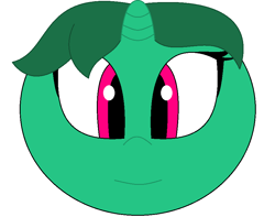 Size: 884x695 | Tagged: safe, artist:animeartistmii, fizzy, pony, twinkle eyed pony, unicorn, g1, g4, ball, cute, female, fizzybetes, g1 to g4, generation leap, mare, morph ball, simple background, smiling, solo, white background