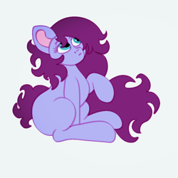 Size: 960x960 | Tagged: safe, artist:hrtes, oc, oc only, pony, female, sitting, solo