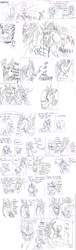 Size: 1346x4454 | Tagged: safe, artist:devilkais, discord, trixie, draconequus, pony, unicorn, comic:magic conspiration, g4, bipedal, bread, butt, comic, drool, female, food, male, mare, plot, pun, summoning, to be continued, toast, tongue out, traditional art