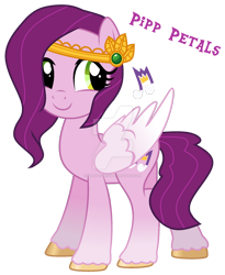Size: 1280x1564 | Tagged: safe, artist:hate-love12, pipp petals, pegasus, pony, g4, g5, adorapipp, base used, cute, deviantart watermark, female, g5 to g4, generation leap, mare, obtrusive watermark, simple background, solo, transparent background, watermark