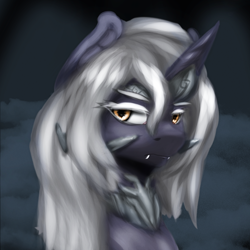 Size: 2800x2800 | Tagged: safe, artist:tekggd, oc, oc only, alicorn, pony, alicorn oc, armor, bust, high res, horn, looking at you, portrait, wings
