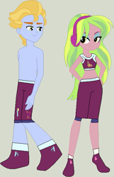 Size: 387x600 | Tagged: safe, artist:jadeharmony, edit, lemon hearts, lemon zest, lemonade blues, equestria girls, g4, boxing bra, boxing shoes, boxing shorts, clothes, crossover, cute, cycling shorts, exeron fighters, exeron outfit, female, male, martial arts kids, martial arts kids outfits, midriff, partial nudity, shipping, shoes, shorts, shorts over shorts, sneakers, socks, sports bra, sports shoes, sports shorts, straight, sweet dreams fuel, topless, zestabetes, zestblue