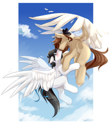 Size: 2696x3076 | Tagged: safe, artist:fraxus, artist:ilovefraxus, oc, pegasus, pony, commission, commission open, flying, high res, love, sky