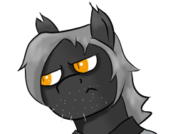 Size: 1024x768 | Tagged: safe, artist:tranzmuteproductions, oc, oc only, oc:tranzmute, bat pony, pony, bat pony oc, bust, clothes, frown, male, simple background, solo, stallion, transparent background