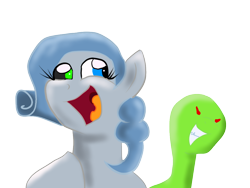 Size: 1024x768 | Tagged: safe, artist:tranzmuteproductions, oc, oc only, earth pony, pony, bust, derp, duo, earth pony oc, eyelashes, female, heterochromia, mare, open mouth, simple background, smiling, transparent background