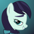 Size: 1080x1080 | Tagged: safe, artist:starless, derpibooru exclusive, coloratura, earth pony, pony, g4, avatar, bedroom eyes, bust, eyebrows, female, gradient background, grin, lidded eyes, looking at you, mare, portrait, profile, side view, smiling, smiling at you, solo, teal eyes