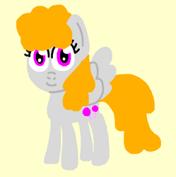 Size: 682x684 | Tagged: safe, artist:boyiepony34, surprise, pegasus, pony, g1, g4, my pretty pony, adoraprise, cute, drawception, female, g0 to g4, g1 to g4, generation leap, mare, simple background, smiling, solo, tan background