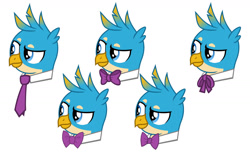 Size: 1280x785 | Tagged: safe, artist:disneymarvel96, edit, vector edit, gallus, griffon, g4, bowtie, bust, male, necktie, ribbon bow tie, solo, vector