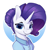 Size: 3057x3079 | Tagged: safe, artist:aquaticvibes, rarity, pony, unicorn, g4, clothes, cute, female, hair bun, high res, looking at you, mare, raribetes, simple background, smiling, smiling at you, solo, white background