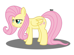 Size: 2744x2058 | Tagged: safe, artist:banquo0, fluttershy, pegasus, pony, g4, done with your shit, female, high res, simple background, solo, transparent background, unamused