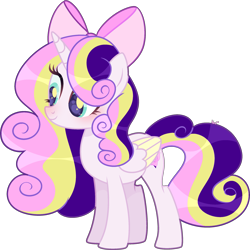 Size: 2419x2419 | Tagged: safe, artist:kurosawakuro, oc, oc only, alicorn, pony, base used, bow, female, hair bow, high res, mare, simple background, solo, transparent background