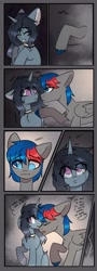 Size: 737x2048 | Tagged: safe, artist:cloud-fly, artist:remonysteffanie, oc, oc only, pegasus, pony, unicorn, collaboration, comic, commission, ych result