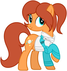 Size: 1024x1087 | Tagged: safe, artist:pegasski, oc, oc only, oc:skye rider, earth pony, pony, g4, clothes, female, jacket, mare, simple background, solo, transparent background