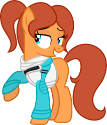 Size: 1083x1271 | Tagged: safe, artist:pegasski, oc, oc only, oc:skye rider, earth pony, pony, g4, clothes, female, jacket, mare, simple background, solo, transparent background