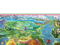 Size: 1600x1200 | Tagged: safe, g4, my little pony: welcome to ponyville, official, book, map of equestria