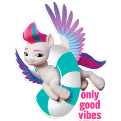 Size: 512x512 | Tagged: safe, zipp storm, pegasus, pony, g5, my little pony: a new generation, official, dairy queen, female, mare, simple background, sticker, stock render, text, transparent background