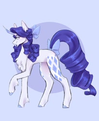 Size: 1080x1320 | Tagged: safe, artist:wippitywarpy, rarity, pony, unicorn, g4, bow, chest fluff, solo