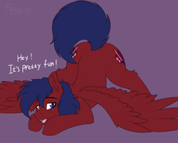 Size: 3300x2650 | Tagged: safe, artist:trast113, oc, oc only, oc:trast, pegasus, pony, digital art, face down ass up, feathered wings, high res, jack-o challenge, male, meme, open mouth, raised tail, solo, spread wings, stallion, tail, wings