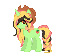 Size: 2600x2200 | Tagged: safe, artist:ponkus, oc, oc only, oc:earth sprout, pony, unicorn, cowboy hat, female, hat, high res, mare, solo, stetson